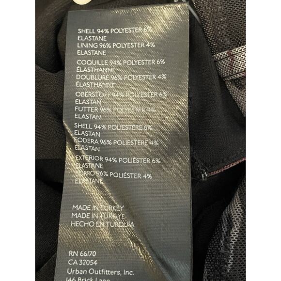 Free People Galaxy Corset Tank Top Size Small Mesh Black Gray Floral Cropped NWT - Picture 10 of 11